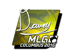 Item Sticker | DAVEY (Foil) | MLG Columbus 2016