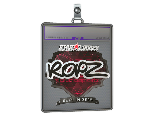 Item Sticker Slab | ropz (Foil) | Berlin 2019