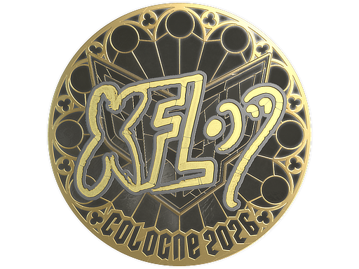 Item Sticker | xfl0ud (Gold) | Cologne 2026