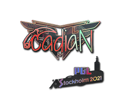 Item Sticker | cadiaN (Holo) | Stockholm 2021