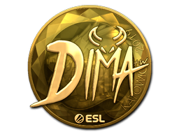 Item Sticker | Dima (Gold) | Katowice 2019
