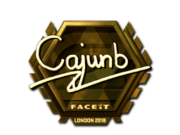 Item Sticker | cajunb (Gold) | London 2018