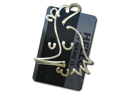 Item Sticker | Hello AK-47 (Gold)