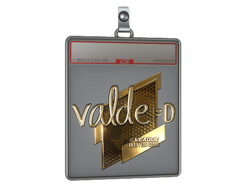Item Sticker Slab | v4lde (Gold) | Boston 2018