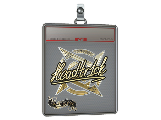 Item Sticker Slab | headtr1ck (Gold) | Paris 2023