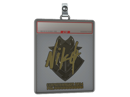 Item Sticker Slab | NiKo (Gold) | Copenhagen 2024