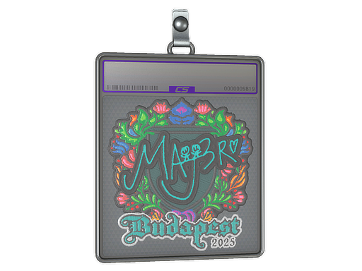 Item Sticker Slab | MAJ3R (Embroidered) | Budapest 2025
