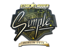 Item Sticker | s1mple (Gold) | Berlin 2019