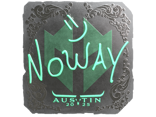 Item Sticker | noway (Foil) | Austin 2025