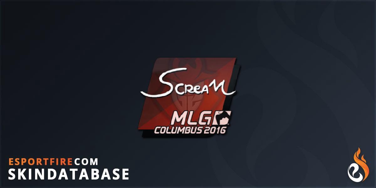 Sticker | ScreaM | MLG Columbus 2016 - EsportFire.com