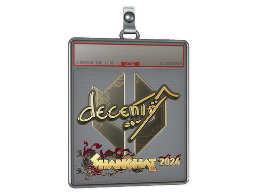Item Sticker Slab | decenty (Gold) | Shanghai 2024