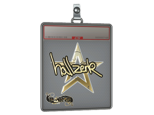 Item Sticker Slab | hallzerk (Gold) | Paris 2023