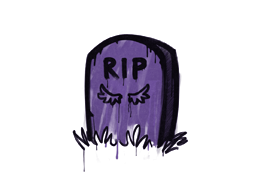 Item Graffiti | Tombstone (Monster Purple)