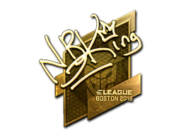 Item Sticker | NBK- (Gold) | Boston 2018