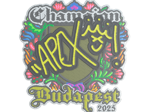 Item Sticker | apEX (Embroidered, Champion) | Budapest 2025