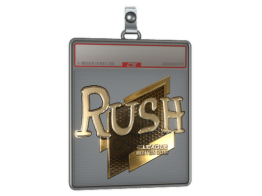Item Sticker Slab | RUSH (Gold) | Boston 2018