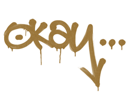 Item Sealed Graffiti | Okay (Desert Amber)