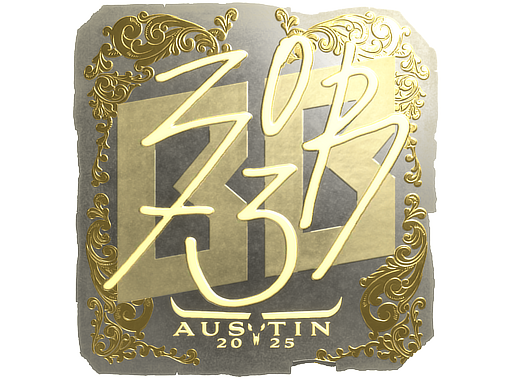 Item Sticker | zorte (Gold) | Austin 2025