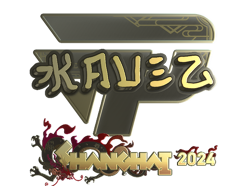 Item Sticker | kauez (Gold) | Shanghai 2024