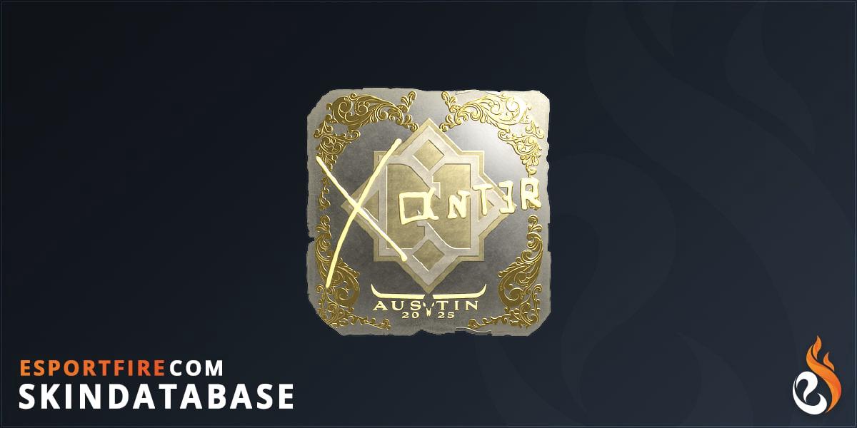 Sticker | Xant3r (Gold) | Austin 2025 - EsportFire.com
