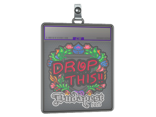 Item Sticker Slab | drop (Embroidered) | Budapest 2025
