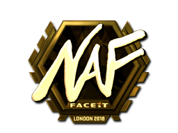 Item Sticker | NAF (Gold) | London 2018