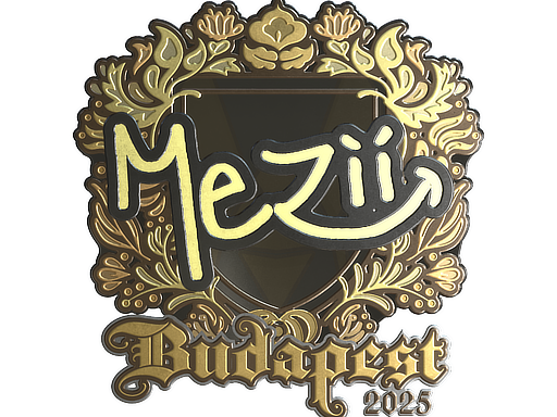 Item Sticker | mezii (Gold) | Budapest 2025