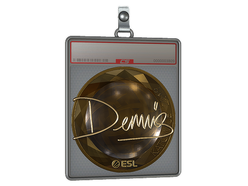 Item Sticker Slab | dennis (Gold) | Katowice 2019