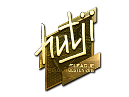 Item Sticker | hutji (Gold) | Boston 2018