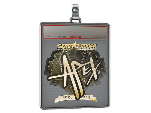 Item Sticker Slab | apEX (Gold) | Berlin 2019
