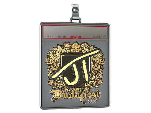 Item Sticker Slab | JT (Gold) | Budapest 2025