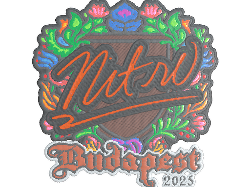 Item Sticker | nitr0 (Embroidered) | Budapest 2025