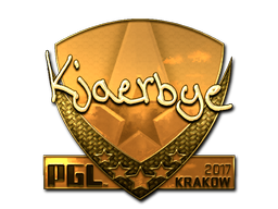 Item Sticker | Kjaerbye (Gold) | Krakow 2017