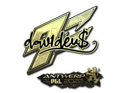 Item Sticker | dav1d (Gold) | Antwerp 2022