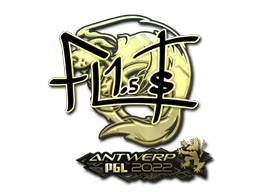 Item Sticker | FL1T (Gold) | Antwerp 2022
