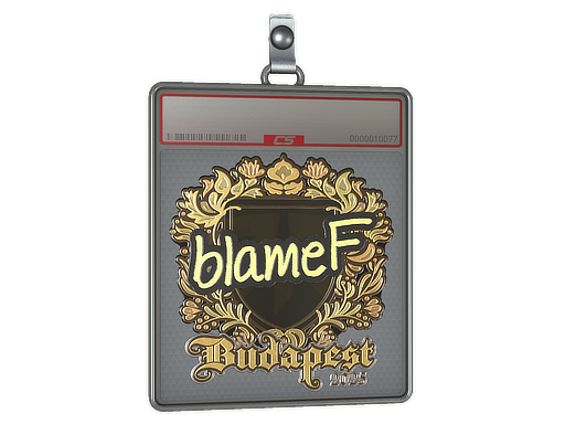 Item Sticker Slab | blameF (Gold) | Budapest 2025