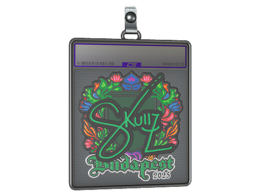 Item Sticker Slab | skullz (Embroidered) | Budapest 2025