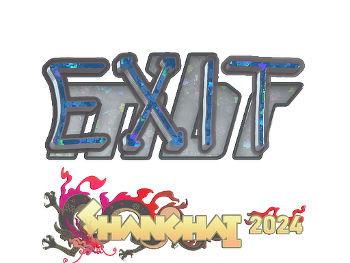 Item Sticker | exit (Glitter) | Shanghai 2024