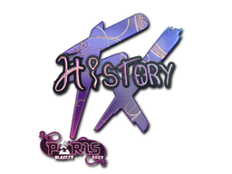 Item Sticker | History (Holo) | Paris 2023