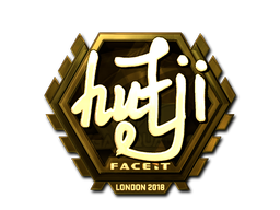 Item Sticker | hutji (Gold) | London 2018