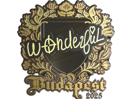 Item Sticker | w0nderful (Gold) | Budapest 2025