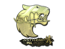 Item Sticker | saffee (Gold) | Antwerp 2022