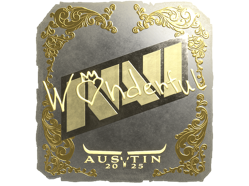 Item Sticker | w0nderful (Gold) | Austin 2025