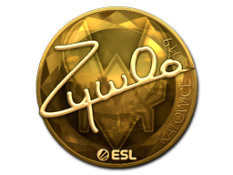 Item Sticker | ZywOo (Gold) | Katowice 2019