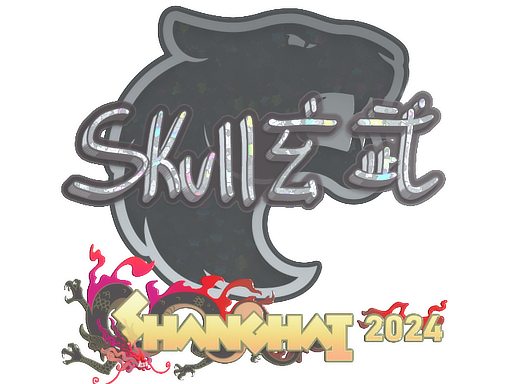 Item Sticker | skullz (Glitter) | Shanghai 2024