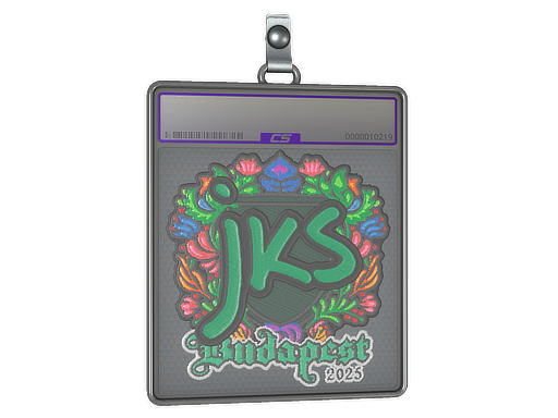 Item Sticker Slab | jks (Embroidered) | Budapest 2025