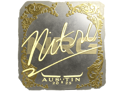 Item Sticker | nitr0 (Gold) | Austin 2025