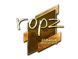 Item Sticker | ropz (Gold) | Boston 2018