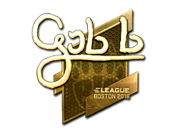 Item Sticker | gob b (Gold) | Boston 2018