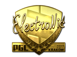 Item Sticker | electronic (Gold) | Krakow 2017